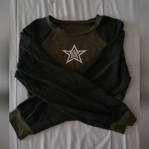 Dark and Light Green Star Long Sleeve